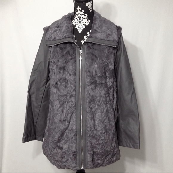 Dennis Basso Faux Fur Zip Front Jacket with Zip-Off Sleeves - Picture 10 of 11